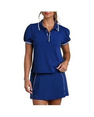 La Blanca Tipped Polo - Blue