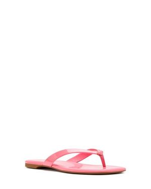 Kate Spade Spade Flower Patent Leather Flip Flop - Pink