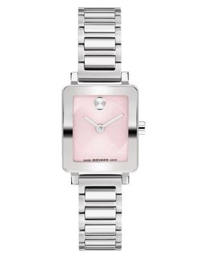 Movado Mini Bold Evolution 2.0 Tank Bracelet Watch, 20Mm X 23Mm - White