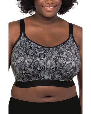 Goddess Soft Cup Sports Bra - Gray
