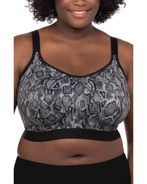 Goddess Soft Cup Sports Bra - Gray