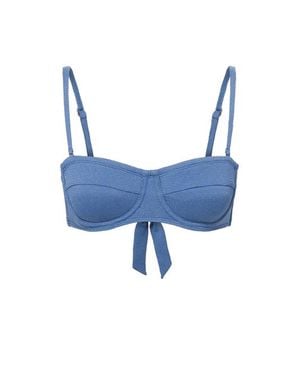 Change of Scenery Nellie Underwire Balconette Bikini Top - Blue