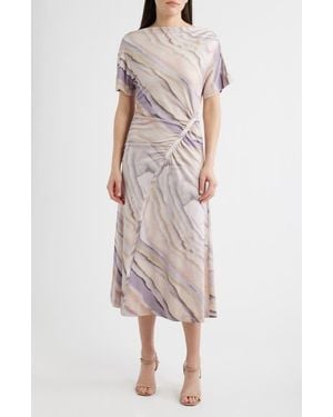 BOSS Ecaren Jersey Midi Dress - Multicolor