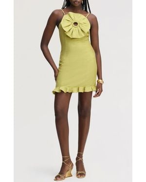 Sam Edelman 3D Flower Minidress - Yellow