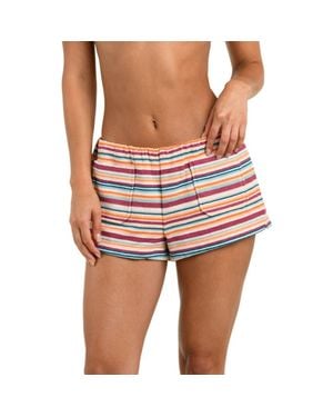 L'Agence Amiya Cotton Terry Cover-Up Shorts - Pink