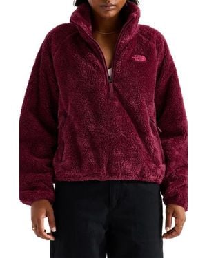 The North Face Osito Evolve Quarter Zip Fleece Jacket - Red