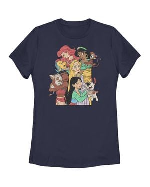 Disney Princess Pets Distressed Graphic T-Shirt - Blue