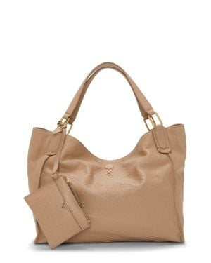 Vince Camuto Deena Embossed Leather Tote - Brown