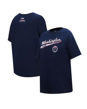 Pro Standard Washington Wizards Script Boyfriend T-Shirt - Blue