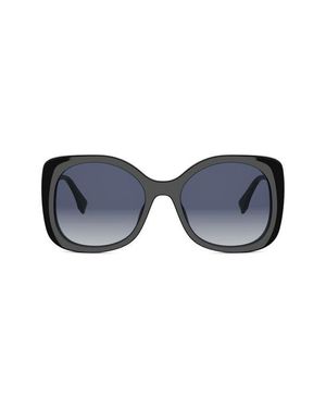 Fendi Graphy 55Mm Gradient Square Sunglasses - Blue