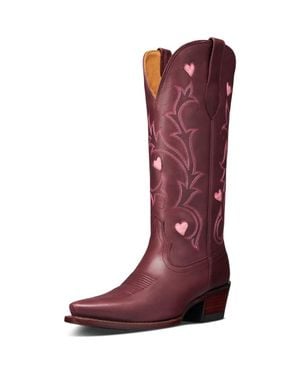 Tecovas The Annie Hearts Western Boot - Red