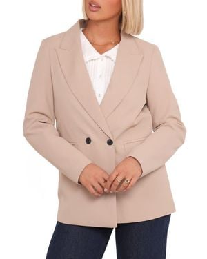 Petal & Pup Viper Double Breasted Blazer - Natural
