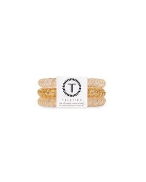 Teleties Hair Ties - White