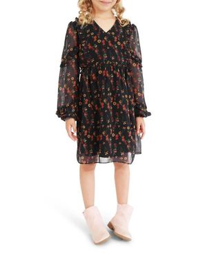 Belle & Bloom Girls Like You Floral Dress - Black