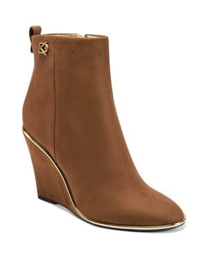 Donna Karan Donna Wedge Bootie - Brown