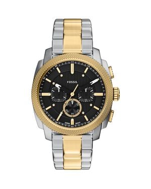 Fossil Machine Chronograph Two-Tone Bracelet Watch, 44Mm - Metallic