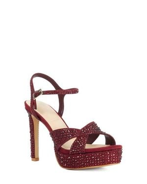 Dune Mayve Platform Sandal - Red