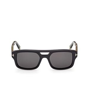 Tom Ford Icon 53Mm Aviator Sunglasses - Black