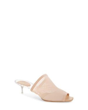 Courreges Transparent Sole Mesh Slide Sandal - Pink