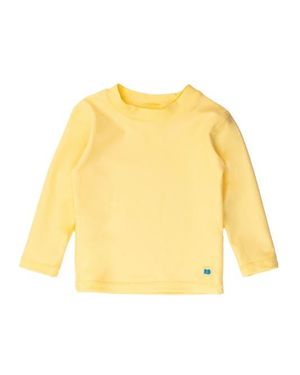 RuggedButts Boys Upf50+ Sun Protected Long Sleeve Rash Guard - Yellow