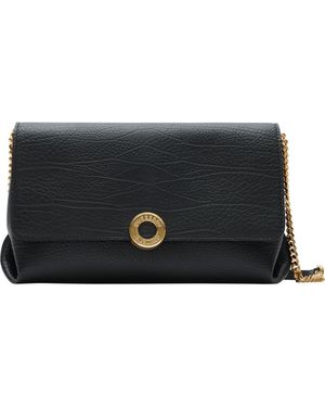 Burberry Leather Chain Strap Clutch - Black