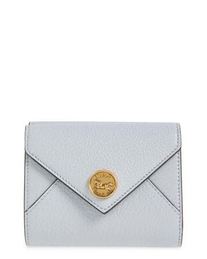Chloé Leather Envelope Trifold Wallet - White