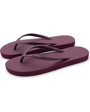 feel good Slimz Core Natural Rubber Flip-Flop Thong Sandals - Purple