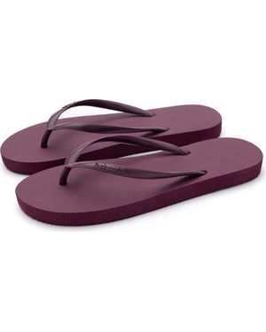 feel good Slimz Core Natural Rubber Flip-Flop Thong Sandals - Purple