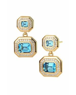 Syna Geometrix Earrings - Blue
