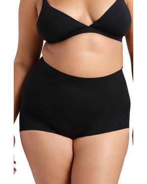Siella Organic Cotton No-Show Shaping Boy Short - Black