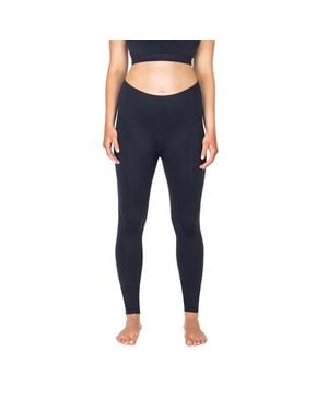 Modern Eternity Maternity Ella Activewear Seamless Maternity Leggings - Blue