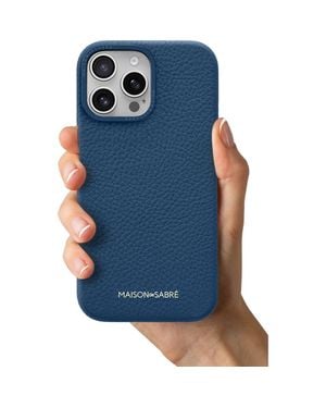 Maison De Sabre Leather Phone Case - Blue