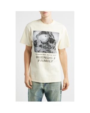 BBCICECREAM Friends & Family Cotton Graphic T-Shirt - Natural