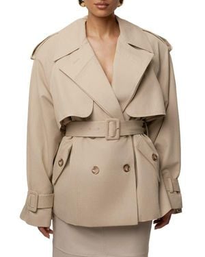 JLUXLABEL Classic Oversized Trench - Natural
