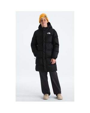The North Face Kids' Retro 1996 Nuptse 700 Fill Power Down Packable Hooded Long Parka - Black