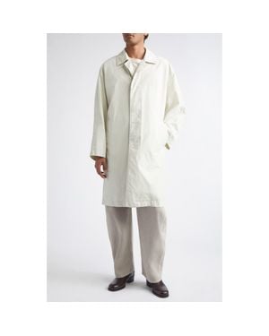 Lemaire Water Resistant Cotton Car Coat - Natural