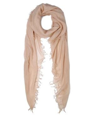 Chan Luu Fringe Cashmere & Silk Scarf - Natural