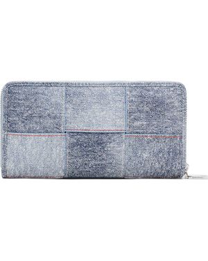 Desigual Denim Zip Around Wallet - Blue