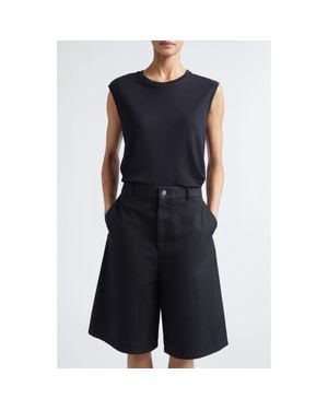 Partow Oliver Modal & Cashmere Tank - Blue