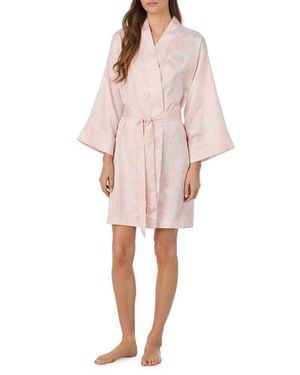 Ralph Lauren Paisley Robe - Pink