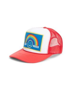 Friday Feelin Kick Rocks Trucker Hat - Red