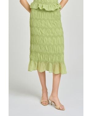 Wayf Kristina Midi Skirt - Green