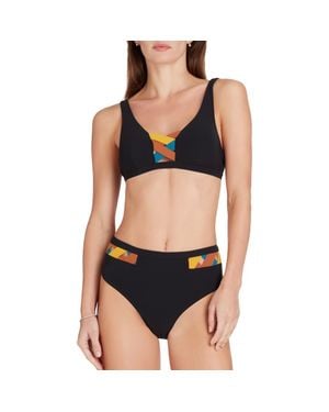 VALIMARE Martinique High Waist Bikini Bottom - Black