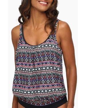 Lascana Overd Tankini Top - Blue
