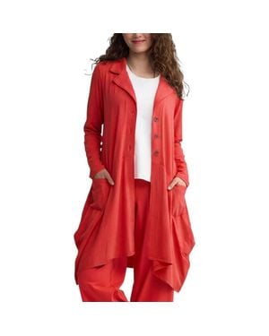Luukaa Liora Voluminous Jersey Jacket - Red
