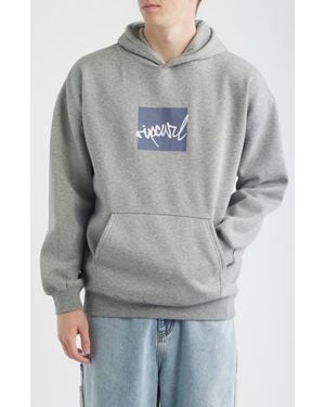 Rip Curl Rip Script Icon Graphic Hoodie - Gray