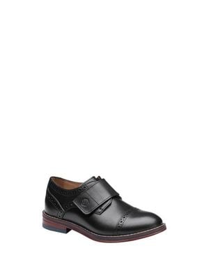 Johnston & Murphy Kids' Conard Cap Toe Monk Strap Shoe - Multicolor