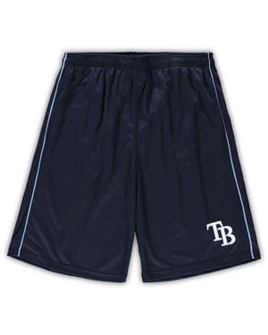Profile Tampa Bay Rays Big & Tall Mesh Shorts - Blue