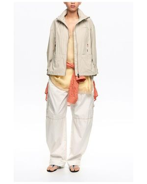 Bimba Y Lola Fluid A-Line Trench - White