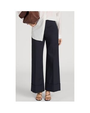 FRAME The Slim Fit Palazzo Pants - Blue